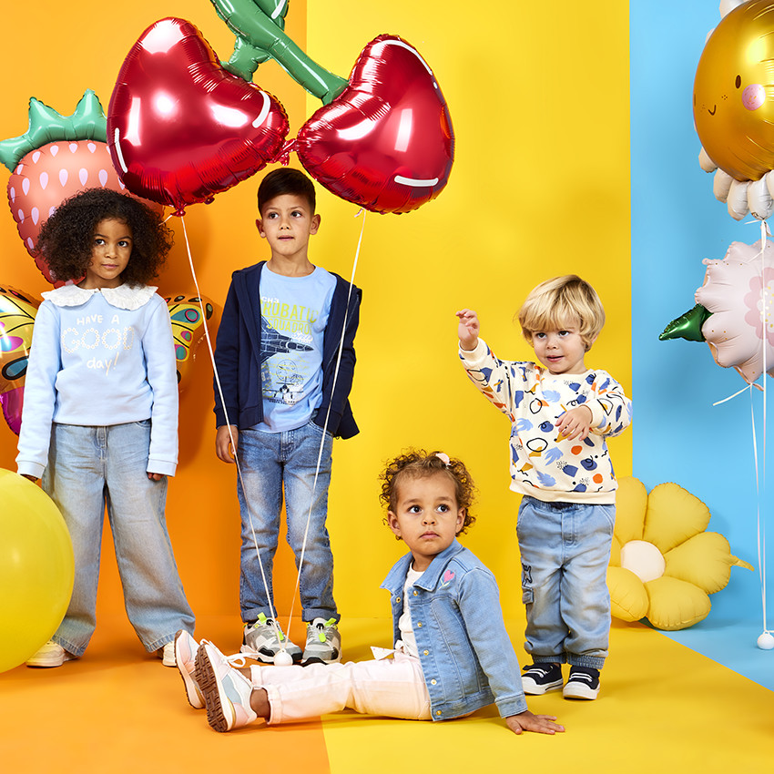 Jas met jeanslook en borduren voor meisjes 