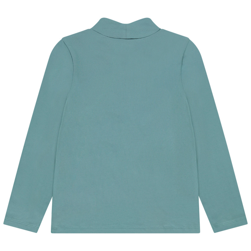 Sous-pull col cheminée en jersey print montagne pour garçon 