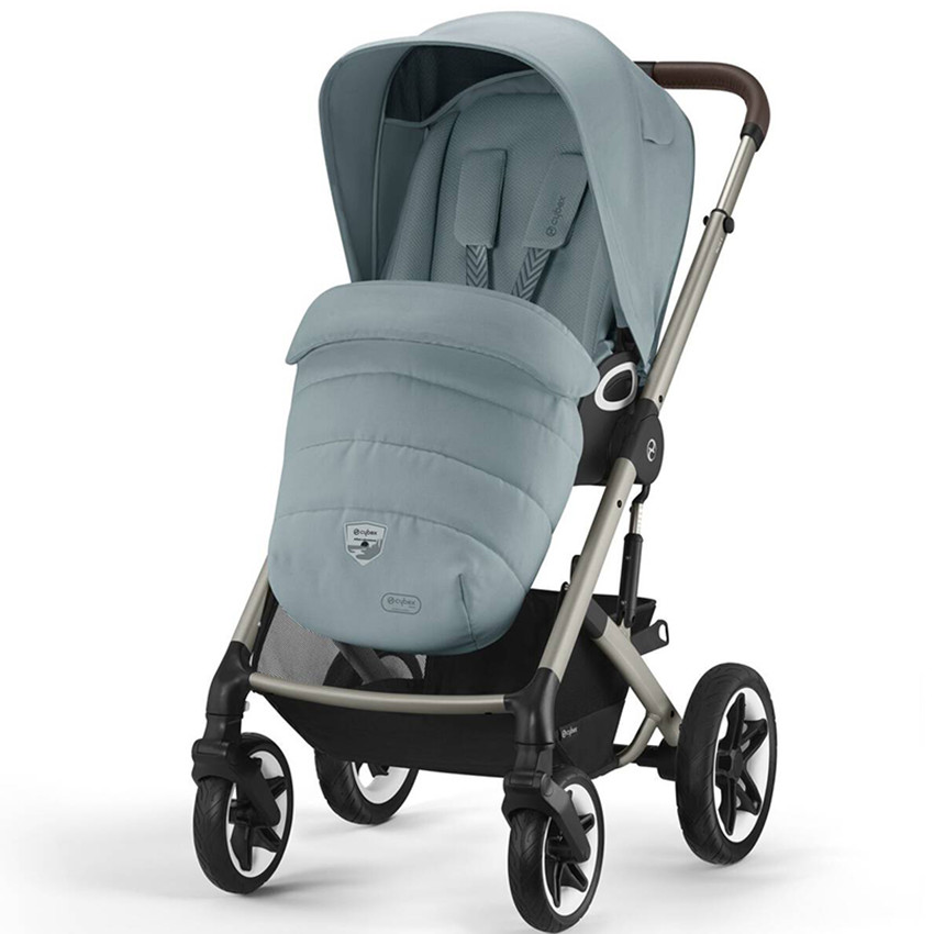 Poussette Talos S Lux tout-terrain Stormy Blue/Chassis Taupe 