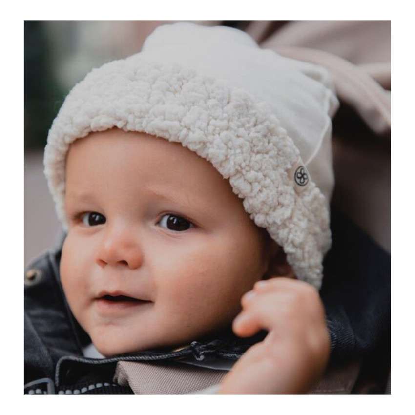 Muts Teddy 6-12m omkeerbaar Off-White 
