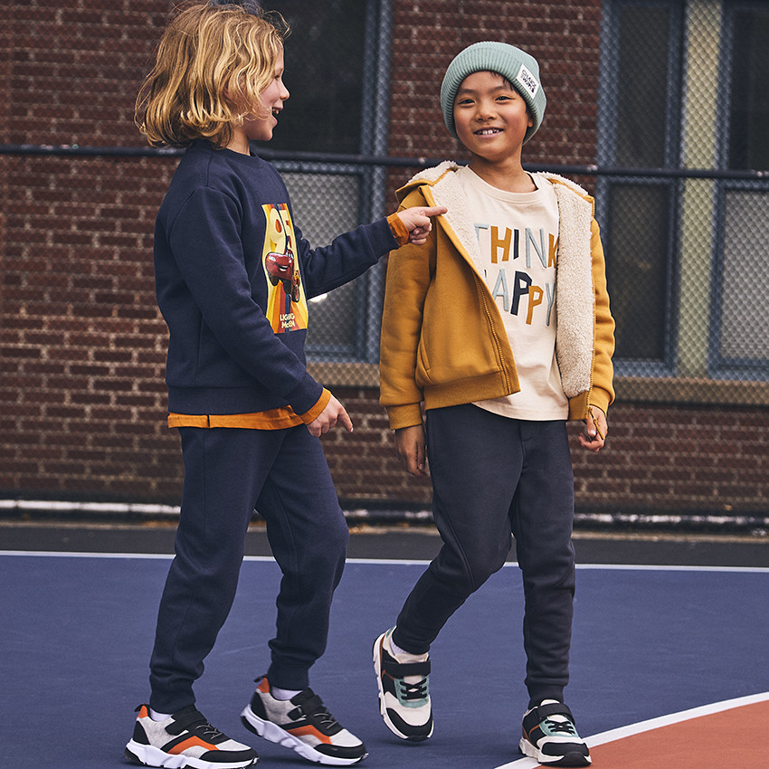 Langarm T-shirt met fantasieprint en 3D borduursel voor jongens 