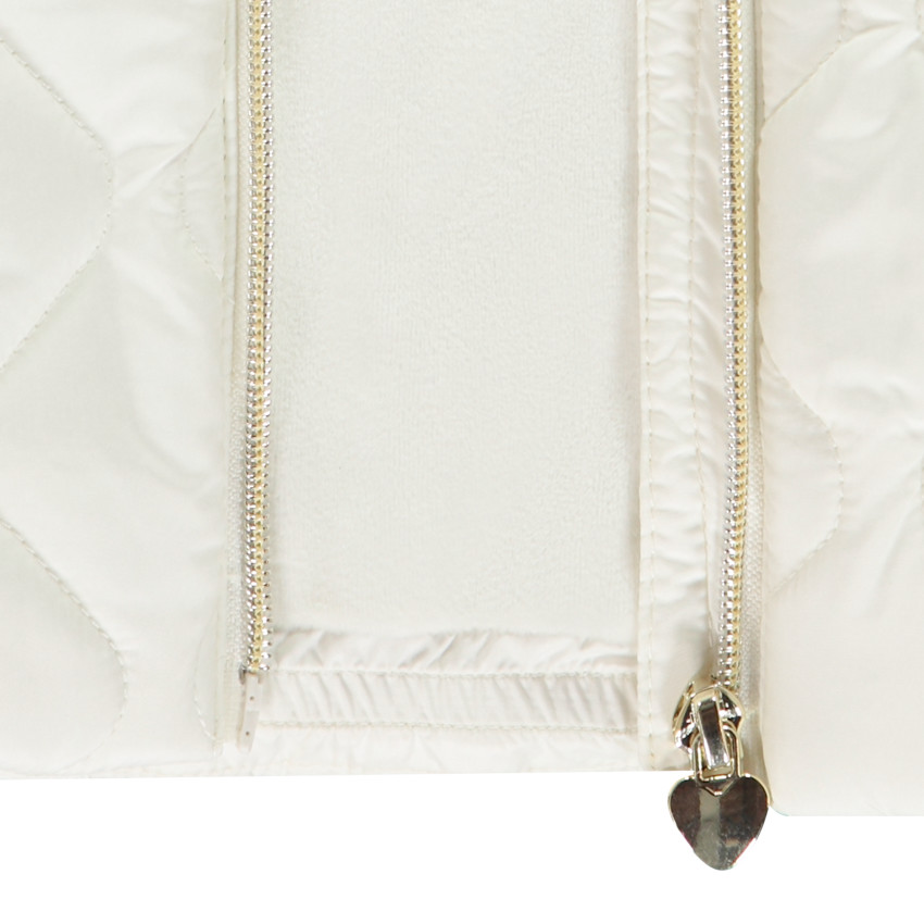 Doudoune sans manches bi-matière sherpa/padding pour fille 