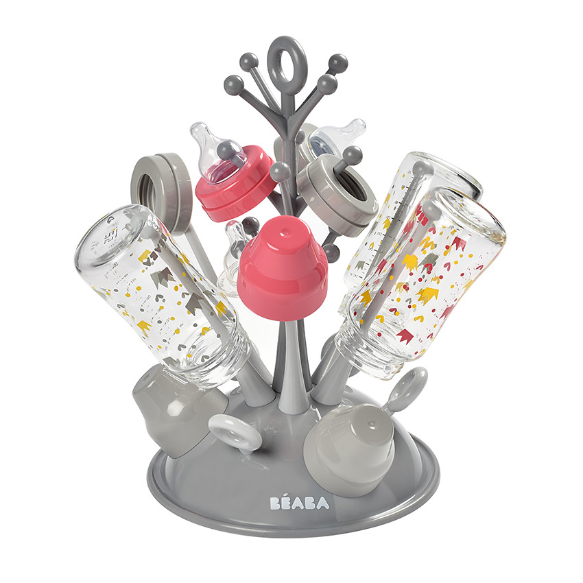 Babyflessen uitdruiprek boom Grey 