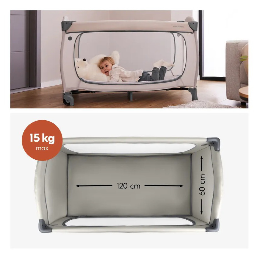 Lit de voyage Sleep N Easyfold Dark Grey 