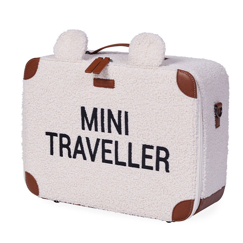 Valies kinderkoffer Mini Traveller Teddy Ecru 