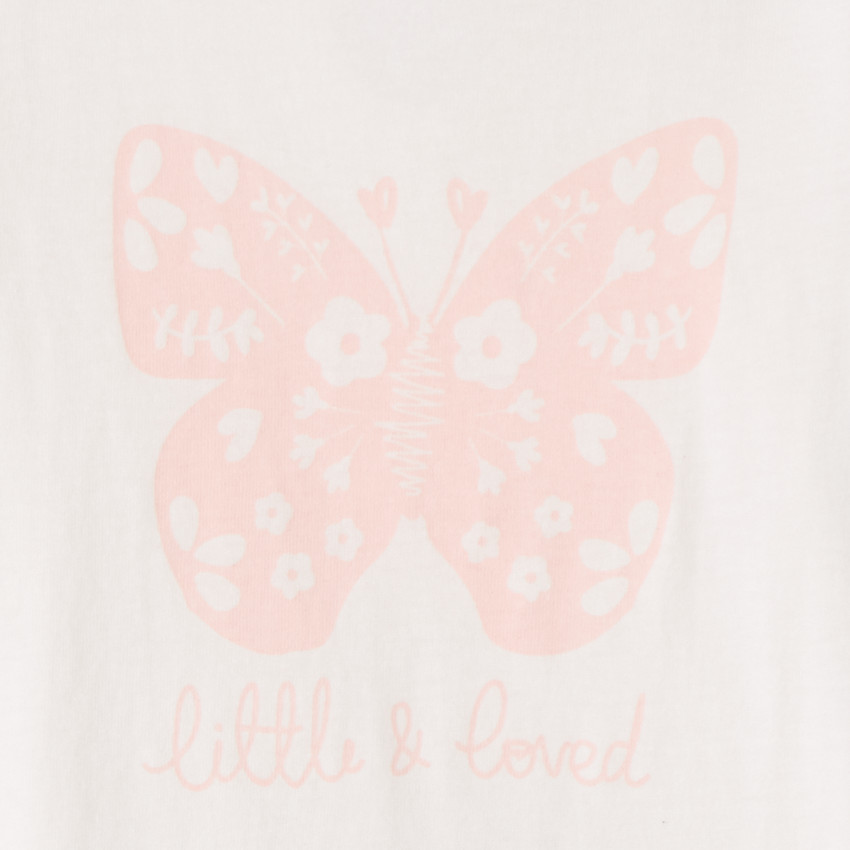 T-shirt manches courtes avec print fantaisie pour bébé fille  