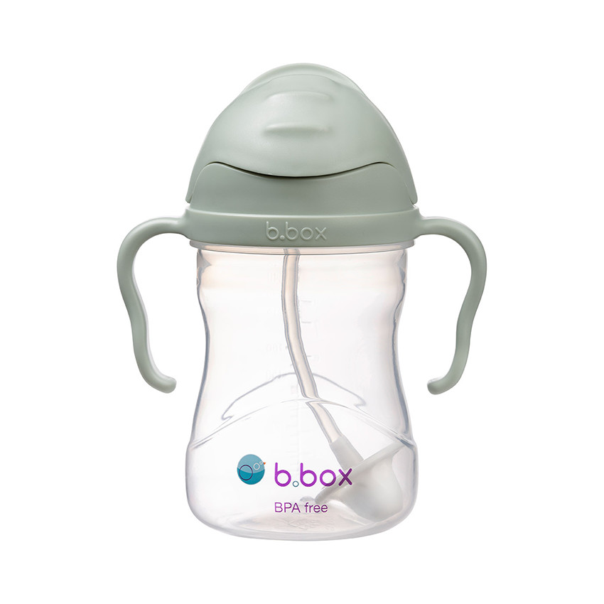 Tasse d'apprentissage avec paille lestée 240ml sage 