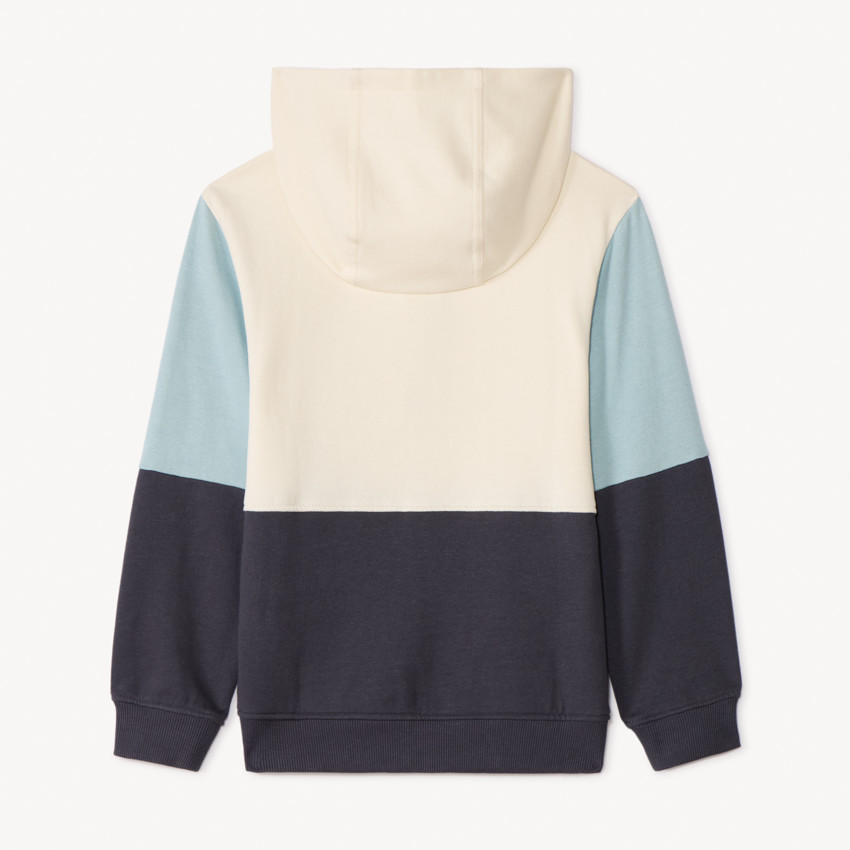 Sweat molleton à capuche effet color block pour garçon 