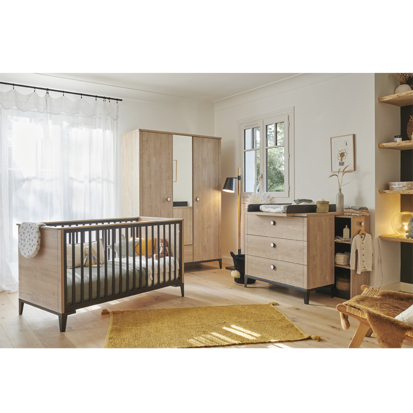 Plan à langer Marcel - Chêne noir 