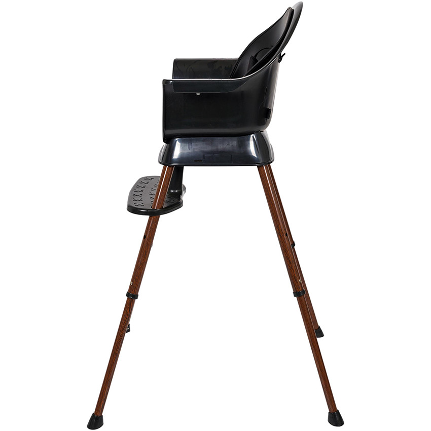 Chaise haute évolutive Ultimo 3 Luxe Black/Walnut 