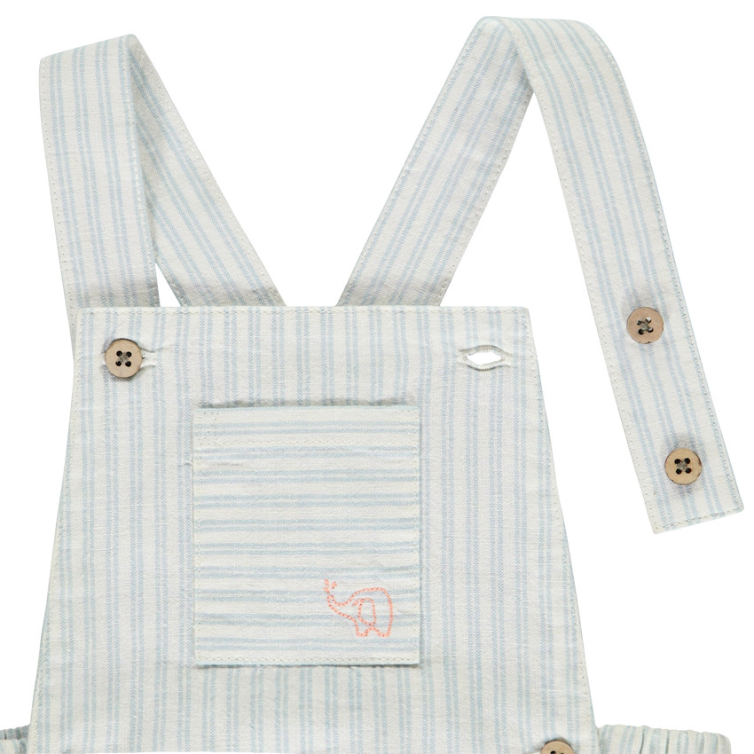 Tweedelig set met gestreepte romper voor baby jongen 