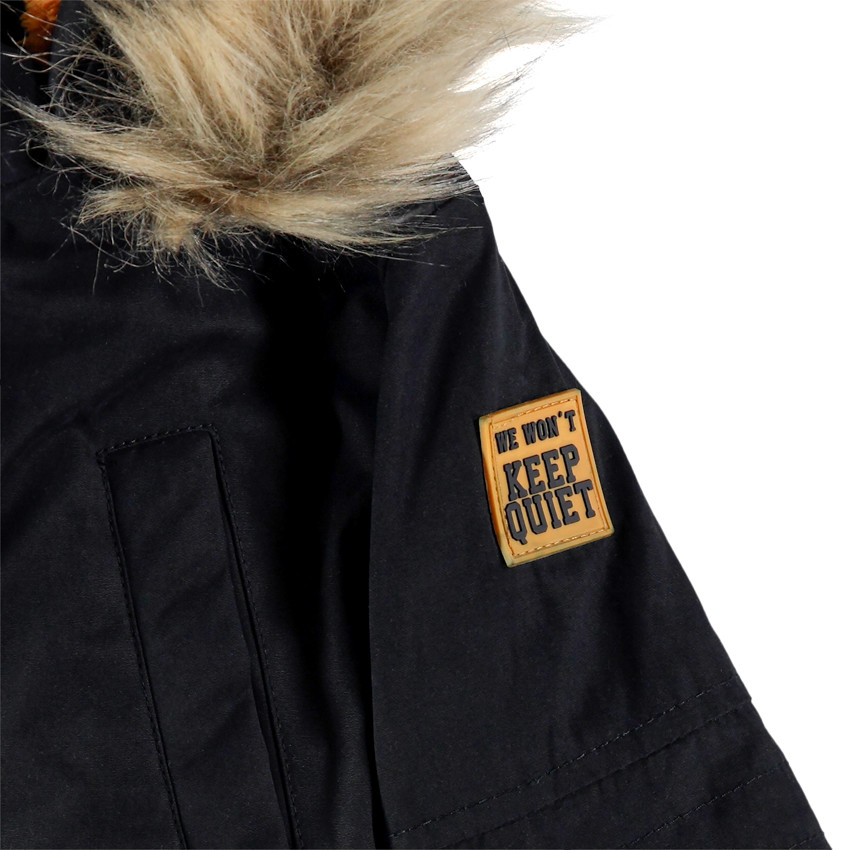 Parka 2 en 1 doublée sherpa pour enfant garçon 