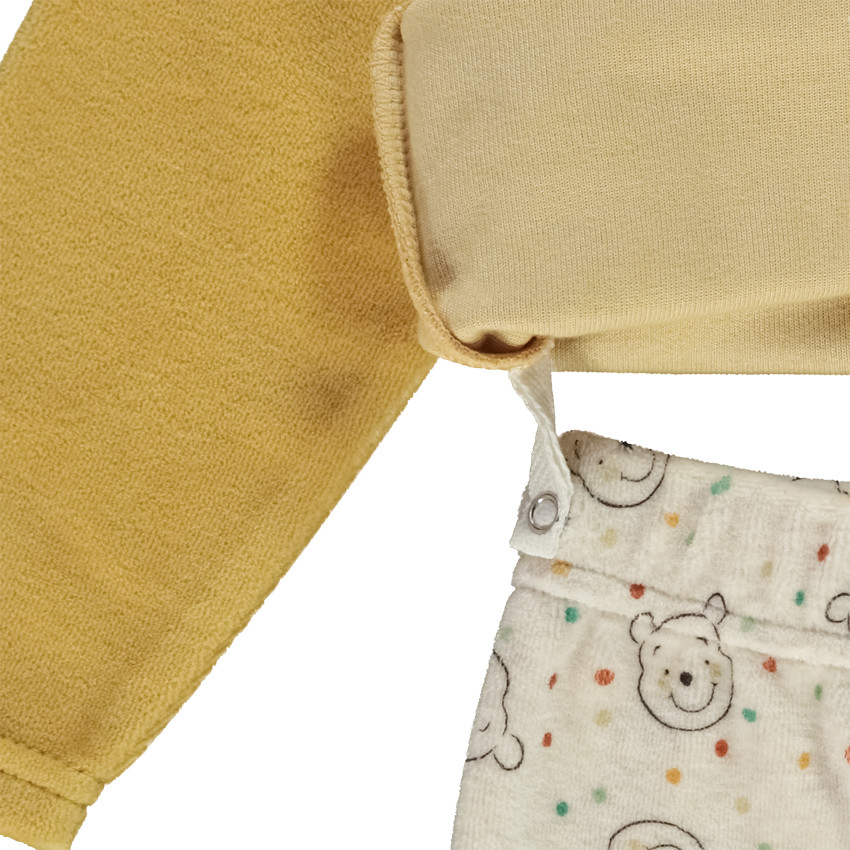 Pyjama 2 pièces en velours imprimé Winnie l'Ourson Disney pour bébé garçon 