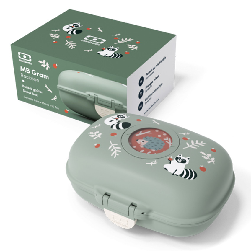 Snack doos Gram Green Raccoon 600ml 
