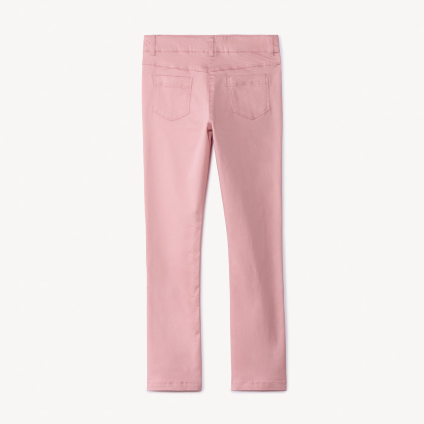Pantalon slim en twill uni pour fille 