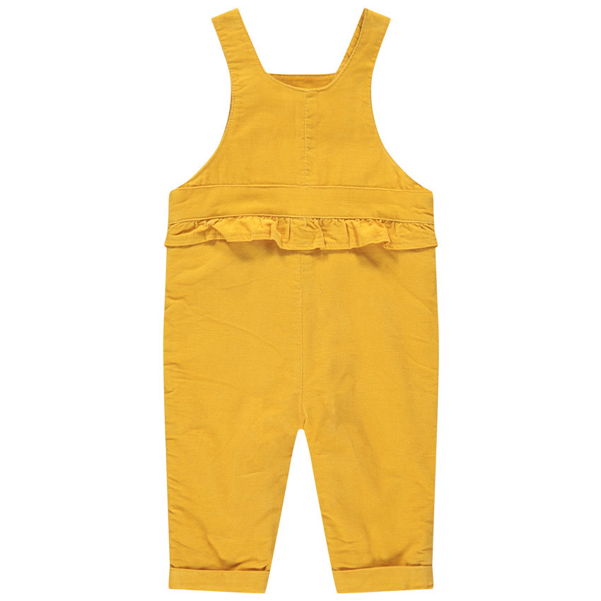 Salopette en velours doublée sherpa à noeud et volant 