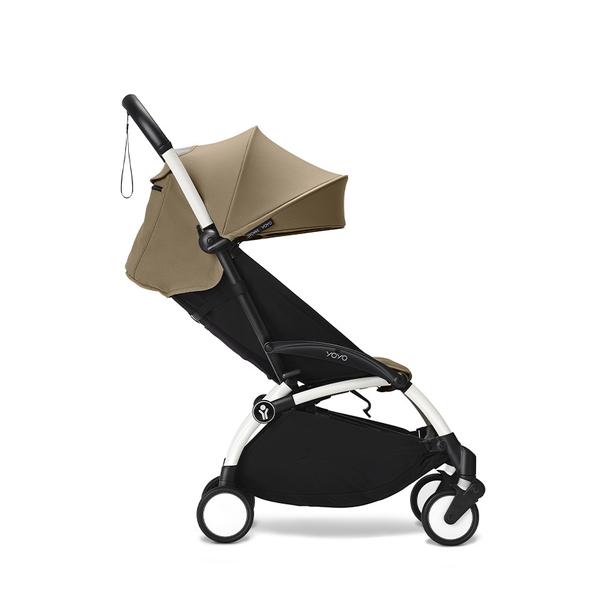 Kinderwagen Stokke® YOYO³ vanaf 6 maanden - Frame wit/Toffee 