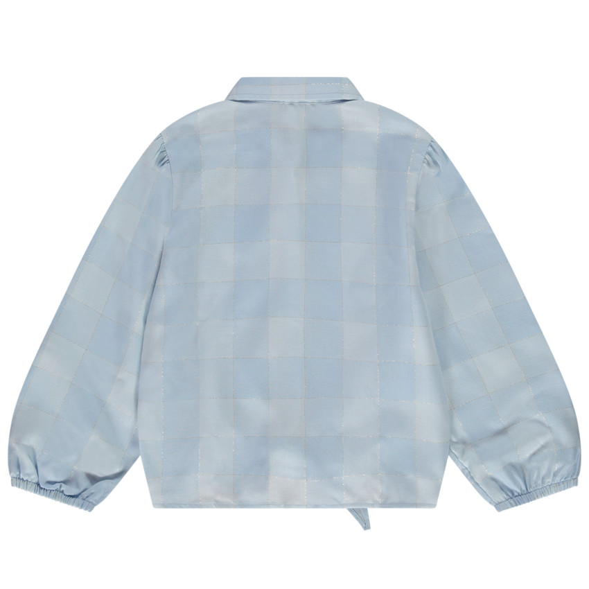 Chemise manches longues à carreaux en lyocell pour fille 