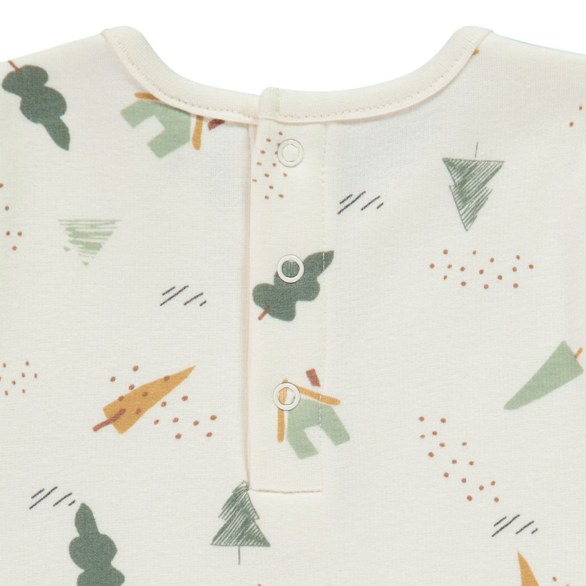 Set van 2-delige pyjama in fluweel met fantasieprint voor baby jongen 
