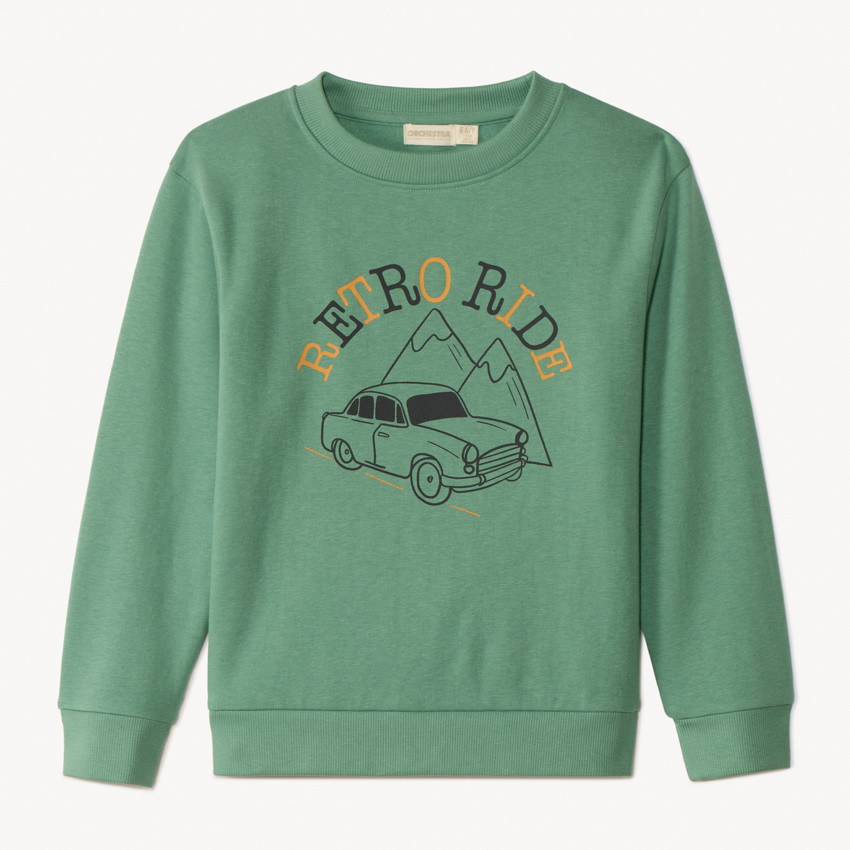 Sweatshirt van fleece met fantasieprint voor jongens 