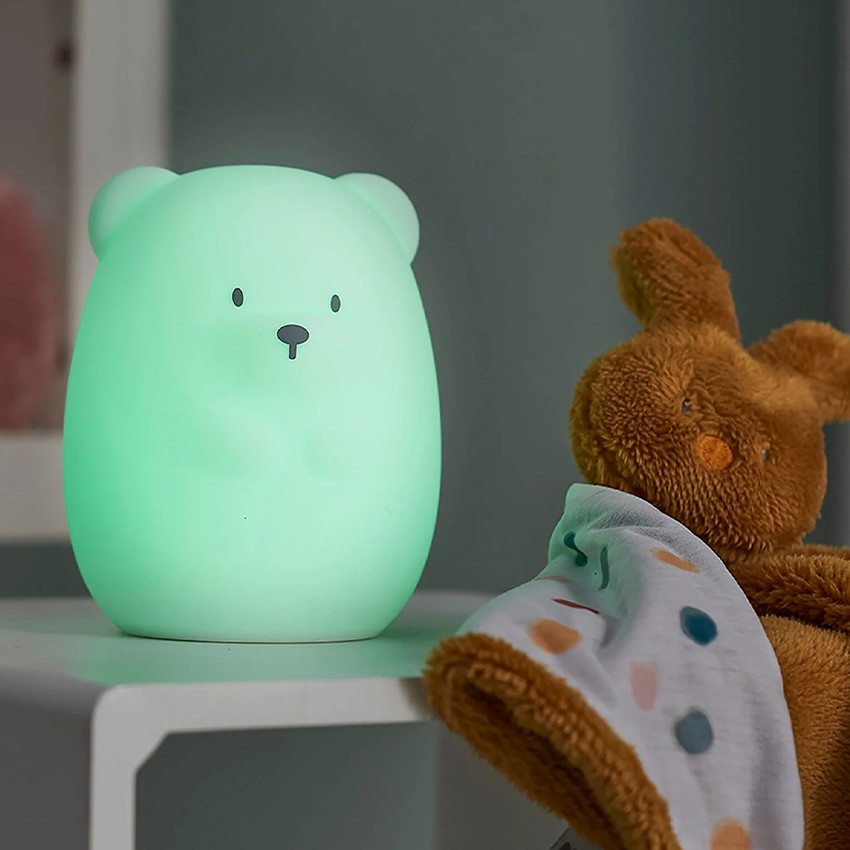 Veilleuse - Ours - Blanc - 15 cm 