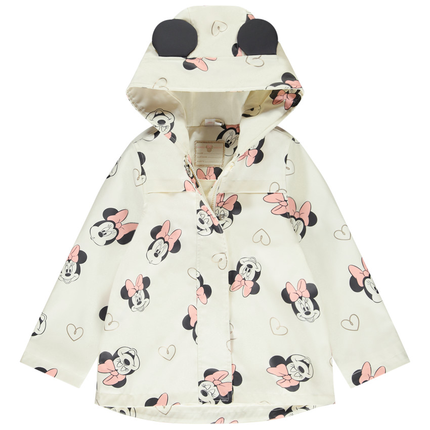 Parka gomme ludique imprimé Minnie Disney pour fille 