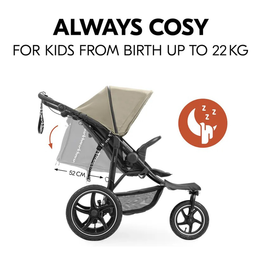 Poussette Jogger Runner 3 Tout-terrain Olive 