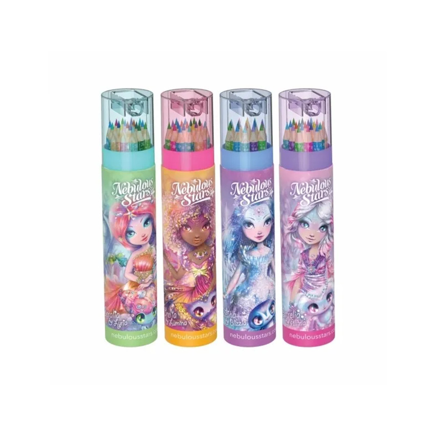 Tube à crayons de couleurs 2 en 1 pour coloriage (modèle aléatoire) 