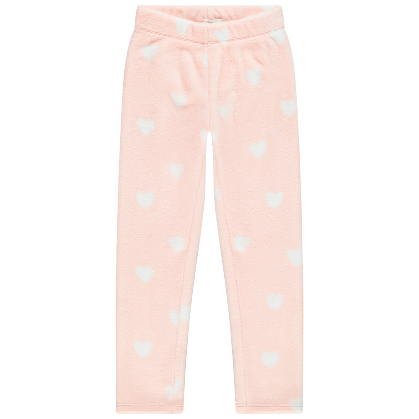 Pyjama en polaire à coeurs pour enfant fille 