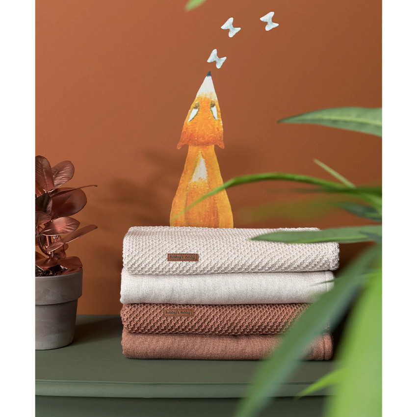 Deken wieg Soft Sparkle - Flavor Goud/ivoor 70x95 cm 