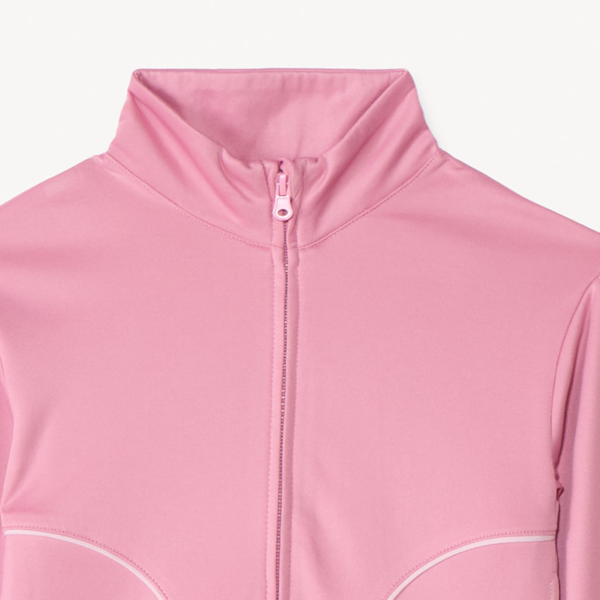 Joggingset in effen interlock voor meisjes 