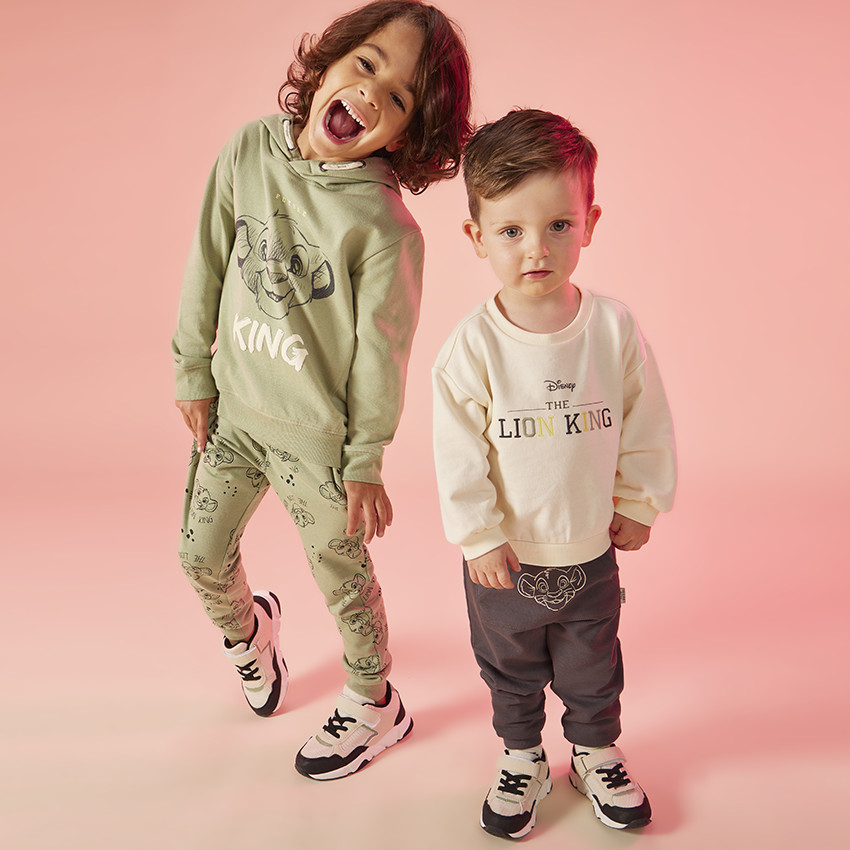 Jogging fleece met print De Leeuwenkoning Disney voor jongens 
