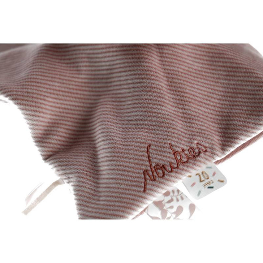 Doudou plat Lola 100% coton - Rose  