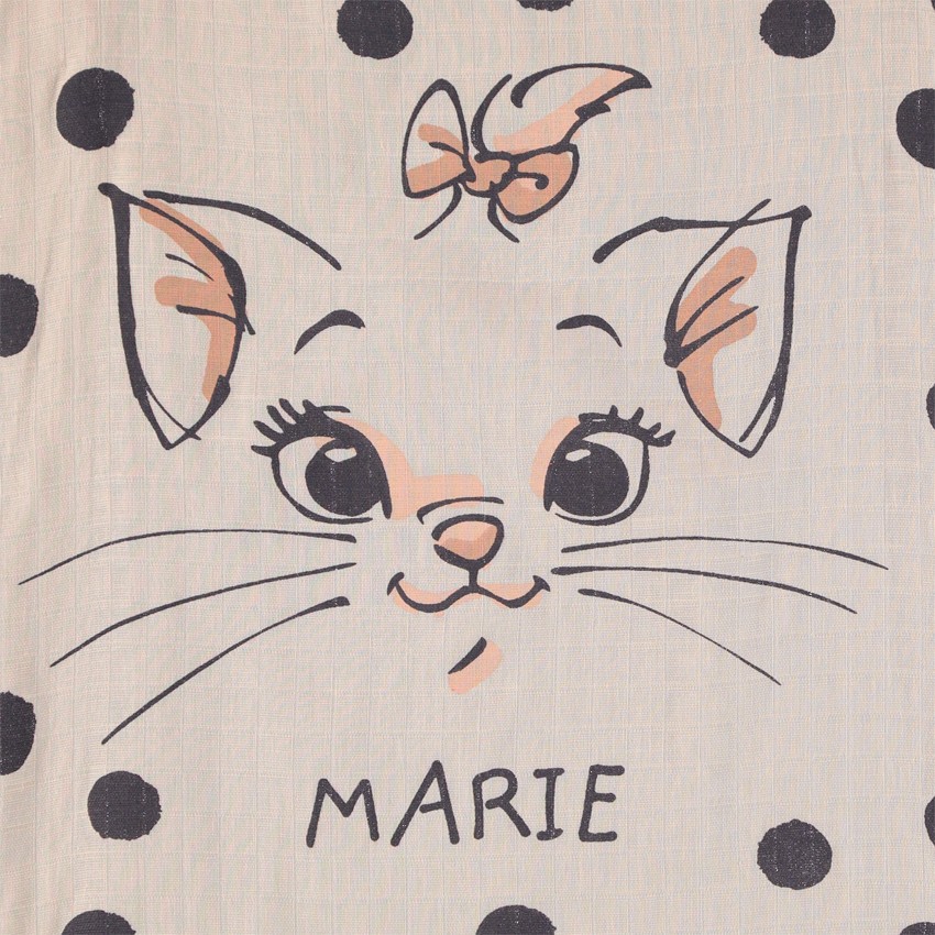 Lot de 3 langes en coton motif Marie Aristochats Disney 