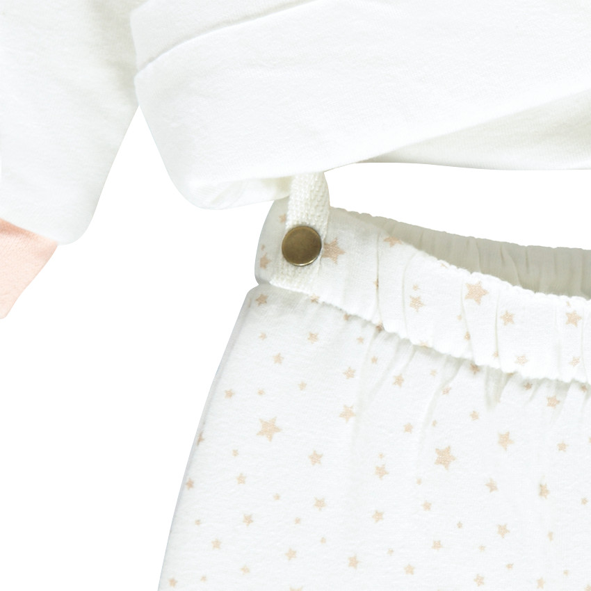 Ensemble naissance brassière et pantalon en molleton Smiley baby 