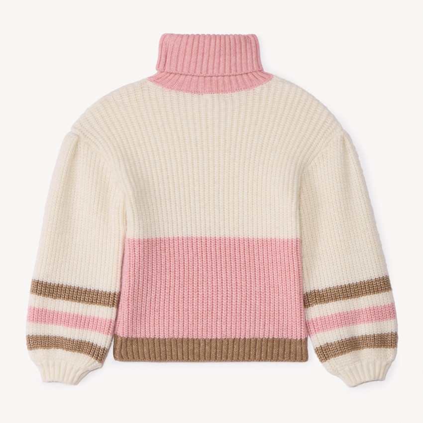 Oversized trui met een rolkraag voor meisjes 