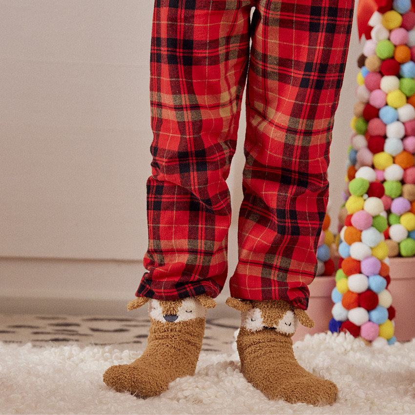 Pyjama 2-delig met kerst vos patch voor jongen 