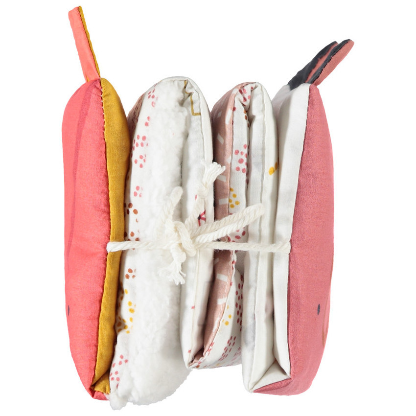 Livre dépliable en tissu 1er âge Ethnic animals  