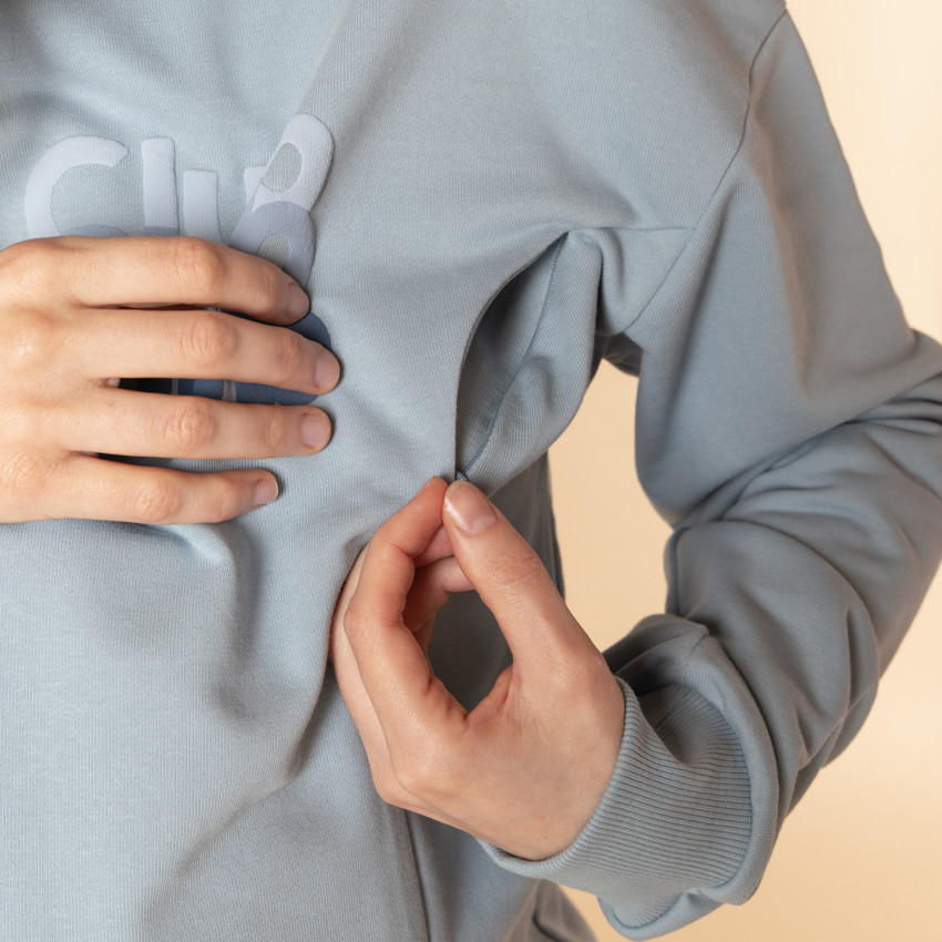 Sweat de grossesse et d'allaitement puff printé 