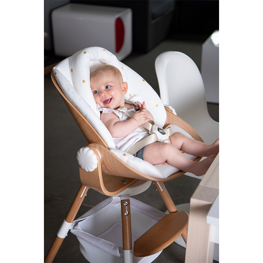 Transat Newborn pour chaise haute Evolu en bois coloris naturel 