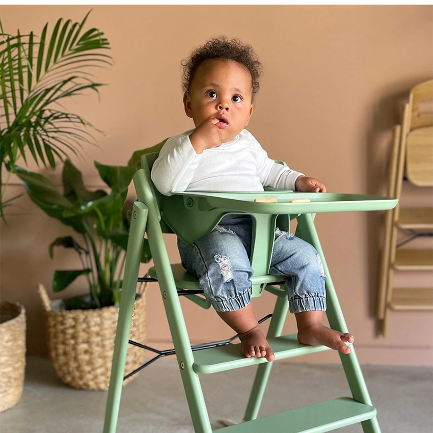 Chaise haute Kaos Klapp évolutive pliable Hêtre Vert 