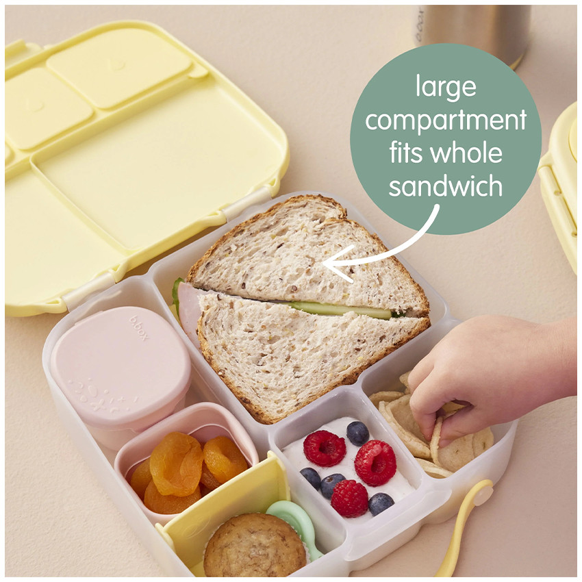 Lunchbox 2L plusieurs compartiments Twist Lemon 