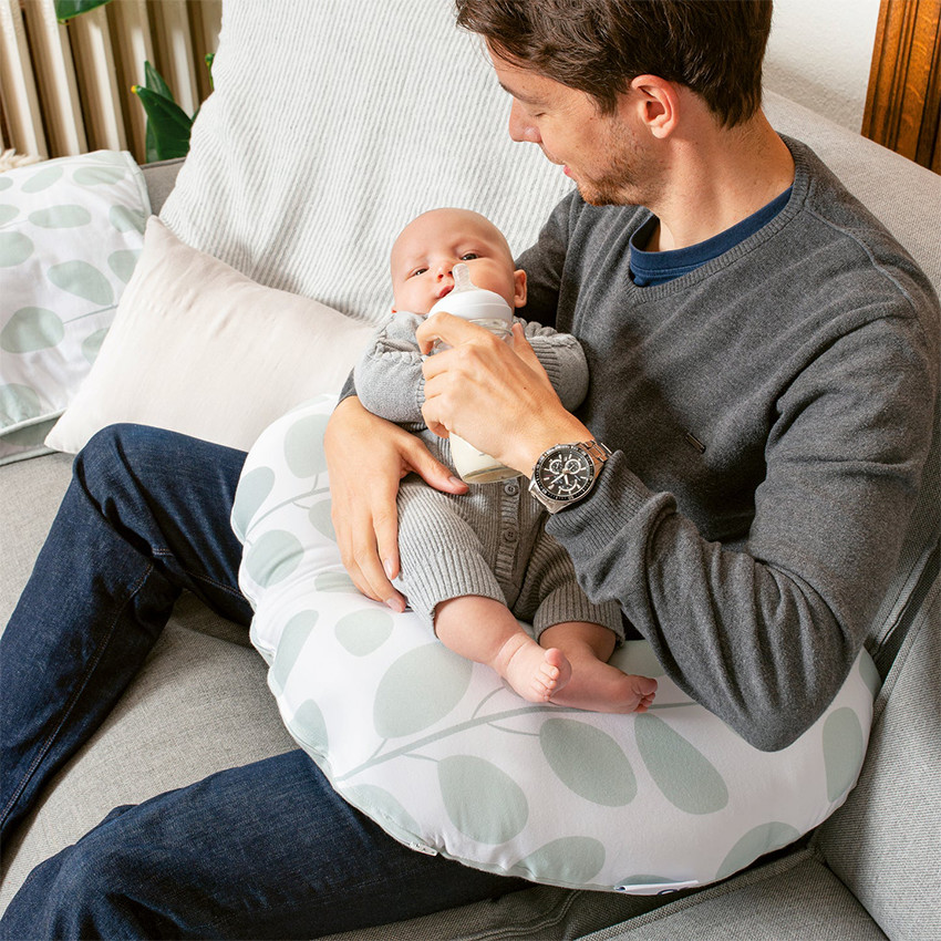 Coussin multi-usage Softy Leaves Aqua Green 