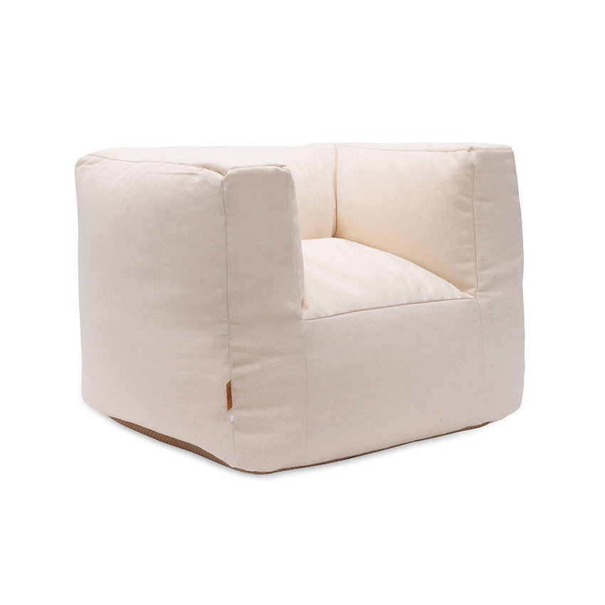 Fauteuil pour enfant en twill natural  