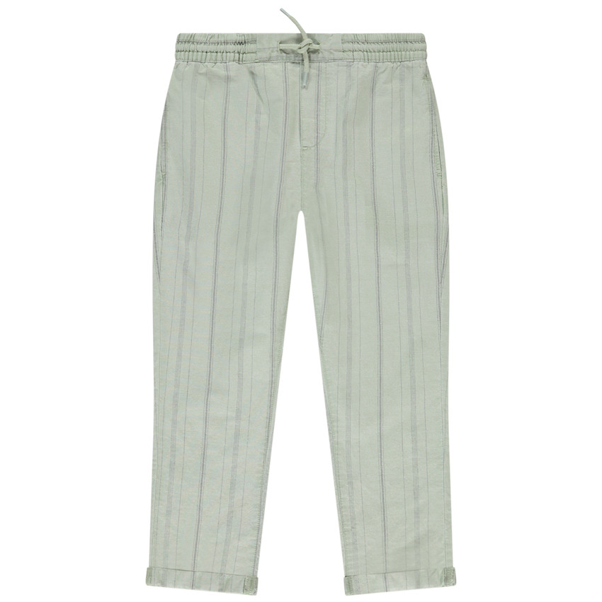 Pantalon en toile à fines rayures pour garçon  