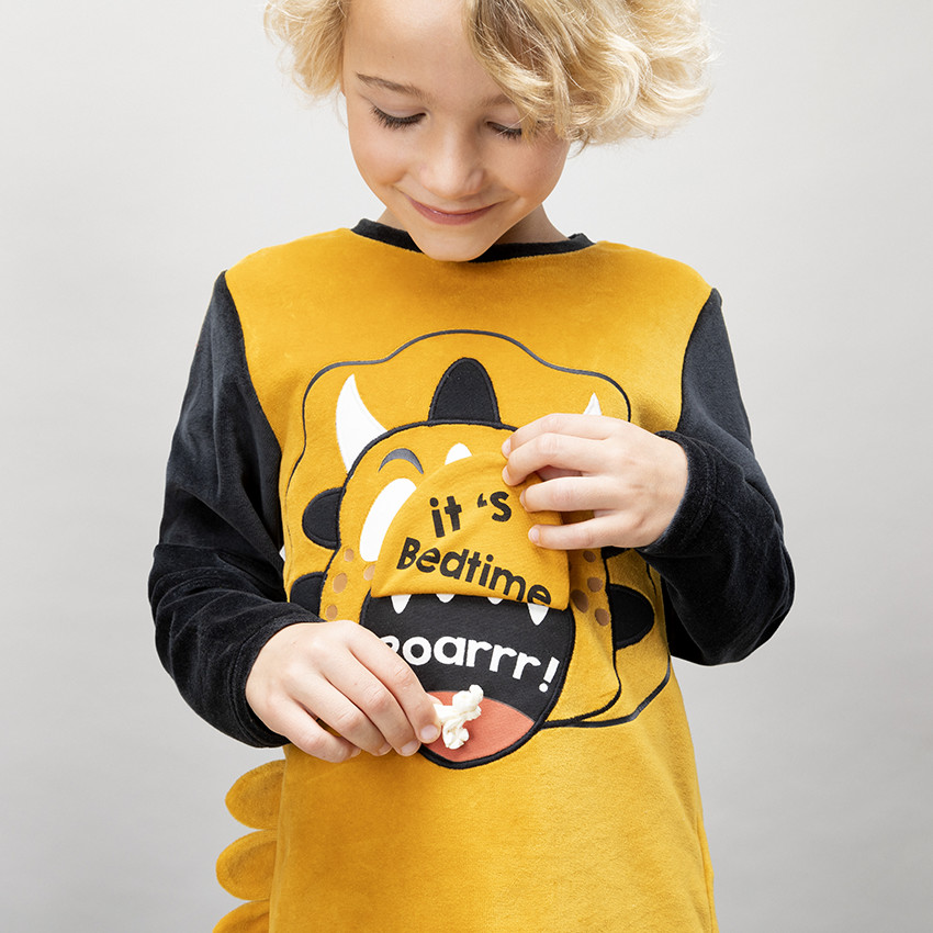 Pyjama en velours ludique pour enfant garçon 