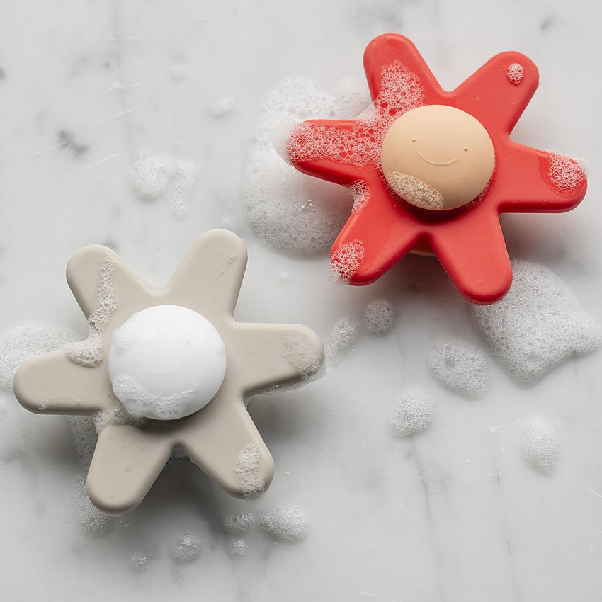 Badspeelgoed - Spinner bloem - Silicon - Roze 