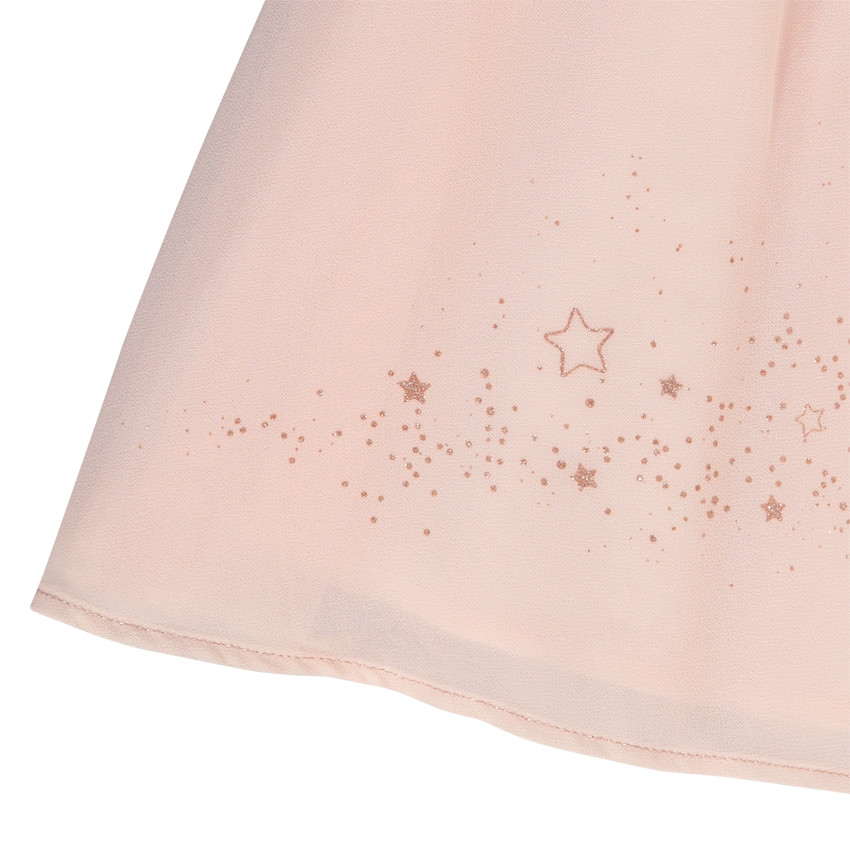 Jupe patineuse en crêpe avec étoiles pailletées pour fille 