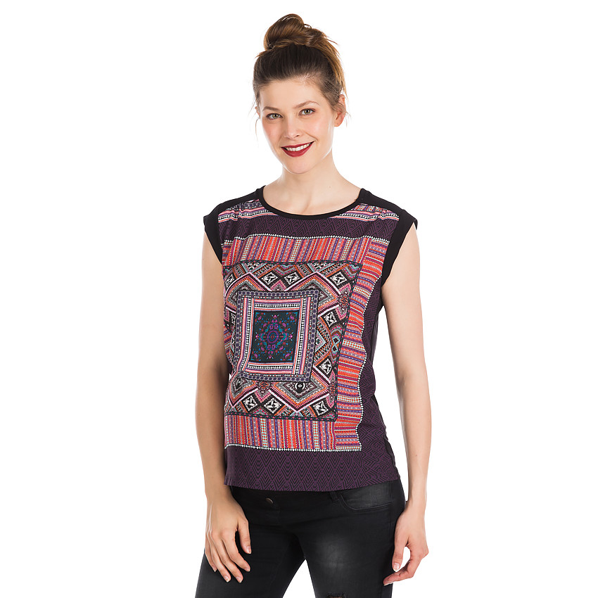 Top van mouwloos zwangerschapspatroon 