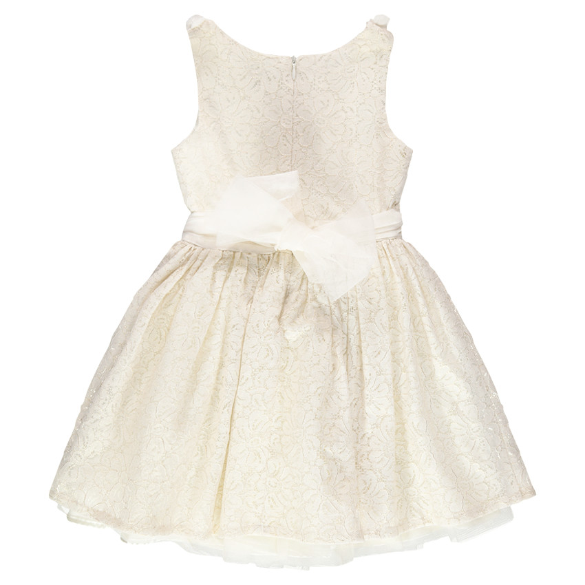 Robe de cérémonie en dentelle et tulle 